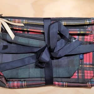 J crew set of 3 cosmetic bags
